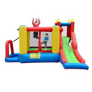 inflatable castle,children's trampoline slide small home castle kindergarten indoor and outdoor toy playground,colors,340 280 205cm