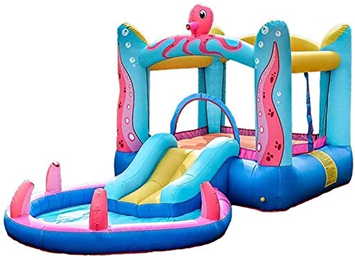 Baby Toys Bouncy Castles, Children's Inflatable Castle, Kid Slide Toys, Children's Playground Inflatable Trampoline, for Indoor and Outdoor