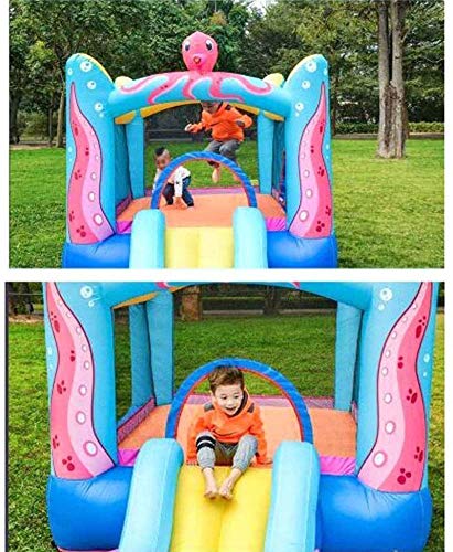 Baby Toys Bouncy Castles, Children's Inflatable Castle, Kid Slide Toys, Children's Playground Inflatable Trampoline, for Indoor and Outdoor