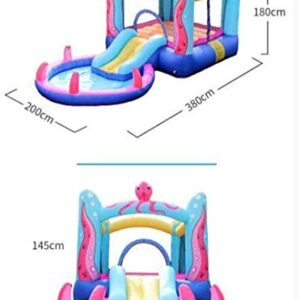 Baby Toys Bouncy Castles, Children's Inflatable Castle, Kid Slide Toys, Children's Playground Inflatable Trampoline, for Indoor and Outdoor