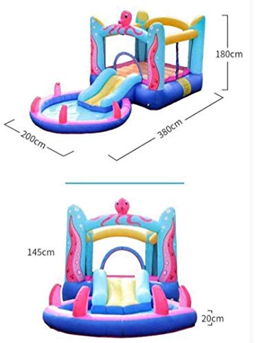 Baby Toys Bouncy Castles, Children's Inflatable Castle, Kid Slide Toys, Children's Playground Inflatable Trampoline, for Indoor and Outdoor