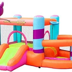 for Kids Kids Bouncy Castle Inflatable Bouncy Castle,Large Inflatable Castle Children's Indoor Outdoor Playground Inflatable Bouncer Summer Gift