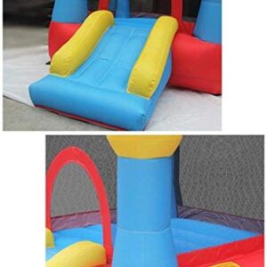 Inflatable Castle for Children, Trampoline Home Small Inflatable Slide Parent-Children S Playground Kindergarten Indoornd Outdoor Toy Playground Colors 265 190 170Cm