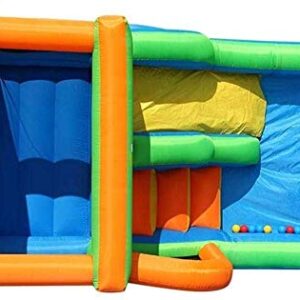 Inflatable Castle and Slide, Indoor Children S Slide Family Outdoor Children S Playground Multifunctional Inflatable Jumping Bed Colors 396 213 244Cm