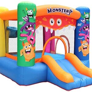 Inflatable Bouncy Castle, Children's Inflatable Castle, Small Indoor and Outdoor Trampoline, Environmental Protection, Oxford Cloth Fabric, Water Inflatable Children's Playground