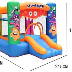 Inflatable Bouncy Castle, Children's Inflatable Castle, Small Indoor and Outdoor Trampoline, Environmental Protection, Oxford Cloth Fabric, Water Inflatable Children's Playground