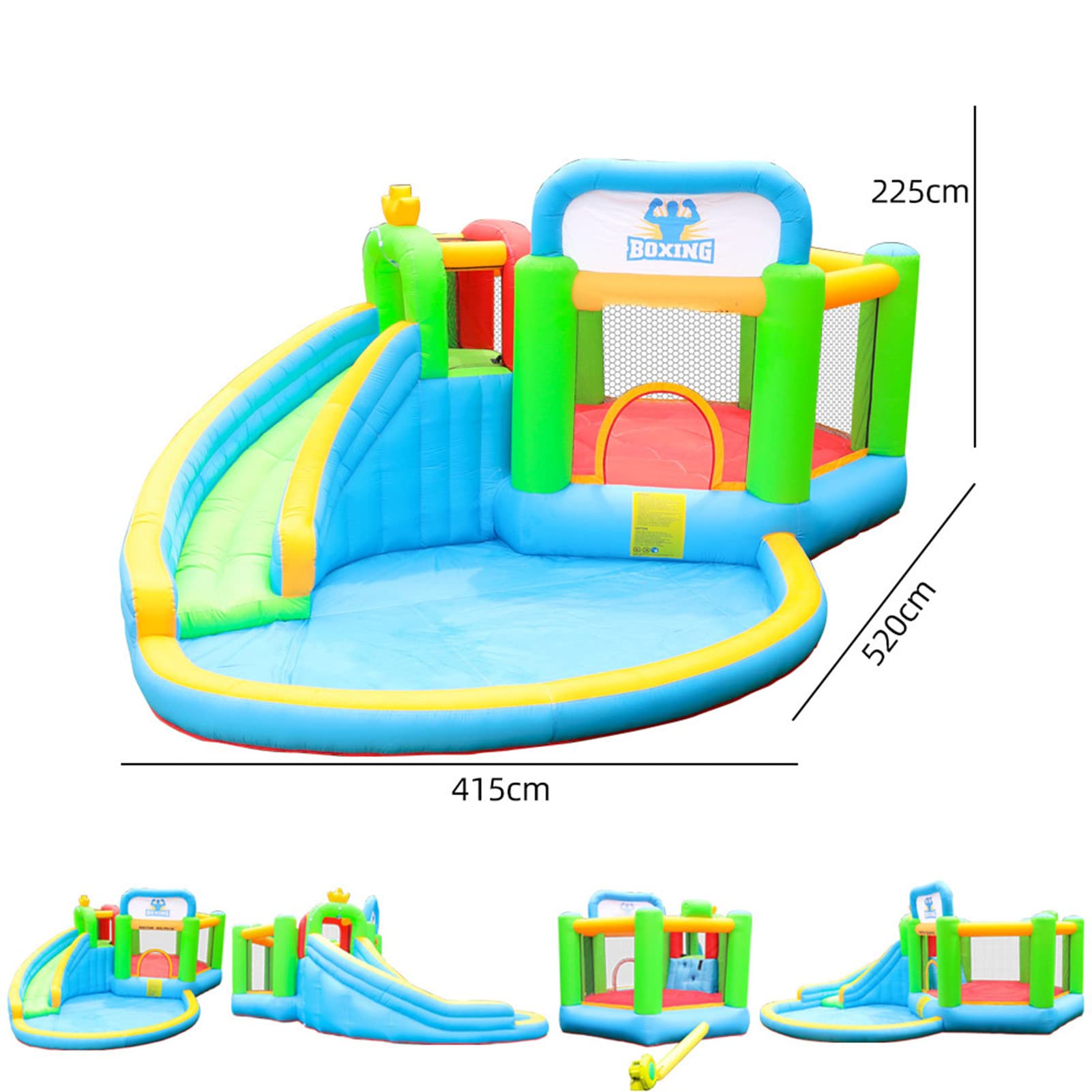 Children's Inflatable Castle Water Slide is Suitable for Indoornd Outdoor Garden Playgrounds