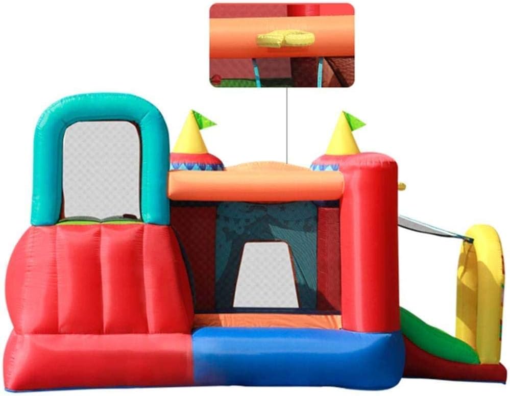 Inflatable Castle and Slide, Children S Playground Indoor Inflatable Toys Outdoor Circus Trampoline Square Playground Colors