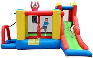 inflatable castle and slide, children s trampoline slide small home naughty castle kindergarten indoor and outdoor toy playground colors 340 280 205cm