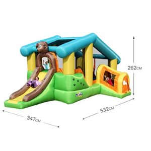 Inflatables Bouncy Castles Inflatable Castle Children's Toy Playground Children's Slides Large Outdoor Bouncing Bed Home Castle Toys