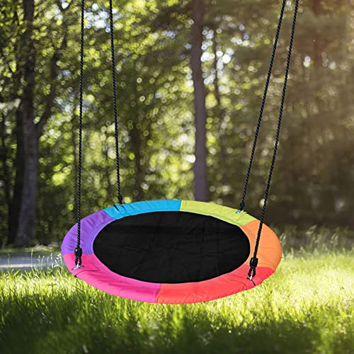 Tree Swing Flying | Tree Swing Flying for Kids Adult Made with 900D Oxford - Round Outdoor Play & Swing Sets Suitable for Park, Backyard, Playground Kumprohu