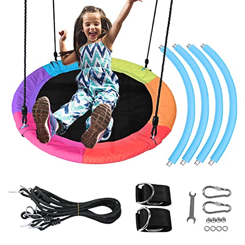 Tree Swing Flying | Tree Swing Flying for Kids Adult Made with 900D Oxford - Round Outdoor Play & Swing Sets Suitable for Park, Backyard, Playground Kumprohu