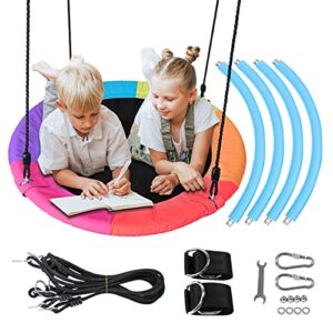 Tree Swing Flying | Tree Swing Flying for Kids Adult Made with 900D Oxford - Round Outdoor Play & Swing Sets Suitable for Park, Backyard, Playground Kumprohu