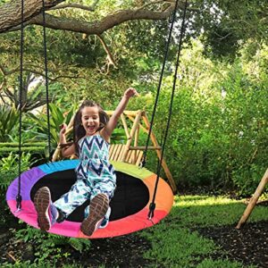 Tree Swing Flying | Tree Swing Flying for Kids Adult Made with 900D Oxford - Round Outdoor Play & Swing Sets Suitable for Park, Backyard, Playground Kumprohu