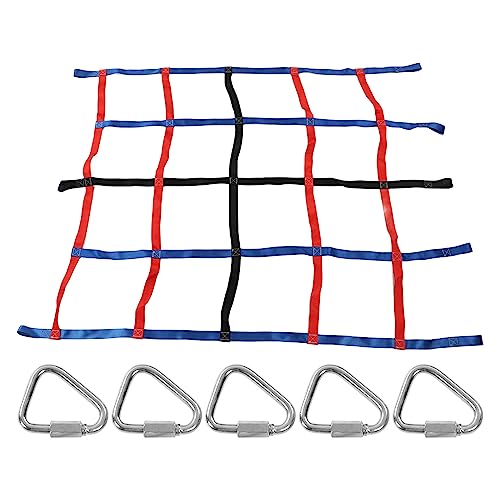 DAUERHAFT Climbing Net, 3 Colors Climbing Net Cultivate Motor Skills Improve Self Confidence for Playgrounds