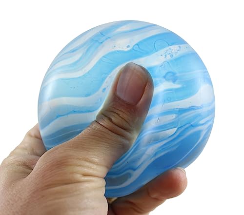 Set of 5 Sugar Balls - Galaxy/Glitter/Swirl/Rainbow/Solid - Thick Glue/Gel Stretch Ball - Ultra Squishy and Moldable Slow Rise Relaxing Sensory Fidget Stress Toy (Random Colors)