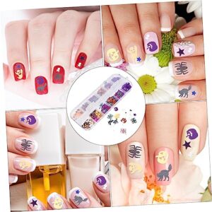 Lurrose 2 Boxes Nail Art Sequins Nail Art Sticker Glitter Stickers Nail Stickers Metallic Halloween Nail Sequins Halloween Body Glitter Halloween Nail Art Glitter Nail Glitter Flash Set 3D