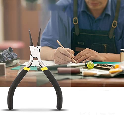 SOBOUR Pliers, Style Portable Durable Carbon Steel Forging Jewellery Pliers Light Weight Making Beading Mini Pliers Tool Round Flat Long Nose