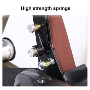 DIY Mini Belt Sander, 360 Degree Accurate Guidance Reduce Friction Coefficient Wear Resistant Safe Tube Belt Sander Forging for Plastic (M14)