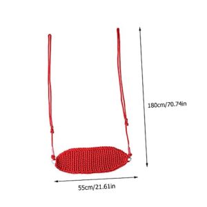 Totority 1pc Children's Leisure Swing Baby Swings Outdoor Kids Playset Outdoor Swings Playground Swing Chair Swing for Kids Backyard Swing Polyester Red Hanging Swing Baby Hanging Seat Seat