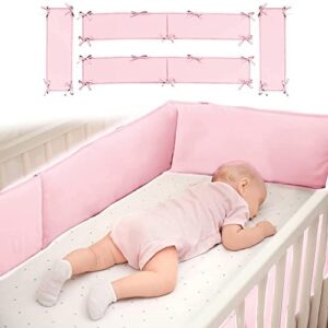boys&girls baby crib bumpers soft cotton padded,4 sides padded crib protector bumper cushion crib cotton padding for sides,breathable mesh crib liner crib bumper pads-anti-bumper (f-s)