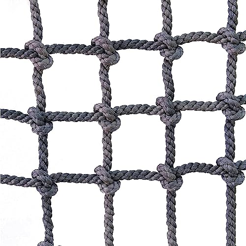 Kids Outdoor Climbing Net, Climbing Cargo Net Swing, Tree House Safety Net, Commonly Used in Backyard, Playground, Ninja Warrior Style Obstacle Race Course(Size:1m*3m)