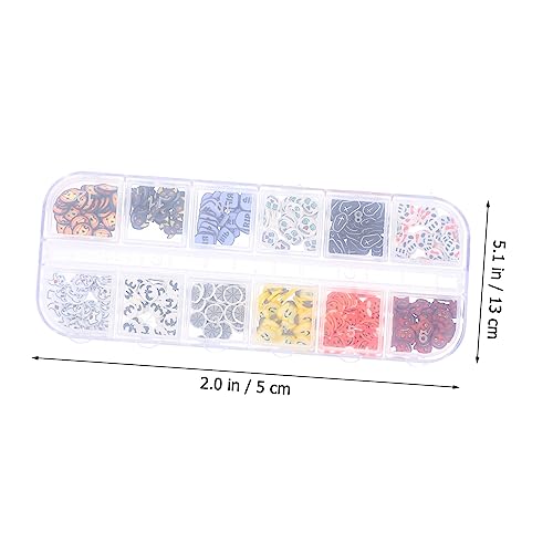 FRCOLOR 9 Boxes Nail Art Accessories Nail Decals for Nail Art Glitter Nail Polish Set Glitter Set Nail Glitter Nail Art Sequins Sparkle Nail Art Soft Pottery Polymer Clay Nail Sequins