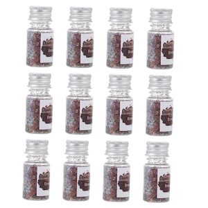 frcolor 12 glitter powder flash suit face glitter stickers nail sets sparkly fingertip decal sparkle nail sequin the pet brown sequins accessory manicure sticker nail shining pieces