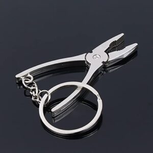 TUJOBA Pincers， 1PC Keychain Pocket Mini Pliers Keyring Keychain Metal Adjustable Mini Vise Tool Ornament Accessories Pliers Hand Tools