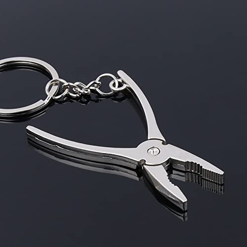 TUJOBA Pincers， 1PC Keychain Pocket Mini Pliers Keyring Keychain Metal Adjustable Mini Vise Tool Ornament Accessories Pliers Hand Tools