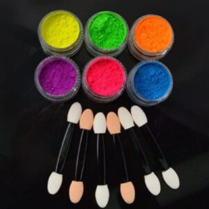 Pigment Body Powder Color Glow Powder Fluorescent Glitter Pearl High Gloss Nail Powder Powder Nail Pigment For Body And Craft The Bride Makeup