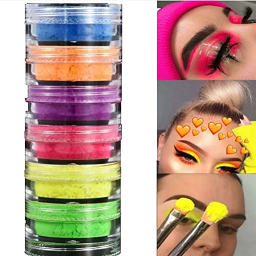 Pigment Body Powder Color Glow Powder Fluorescent Glitter Pearl High Gloss Nail Powder Powder Nail Pigment For Body And Craft The Bride Makeup