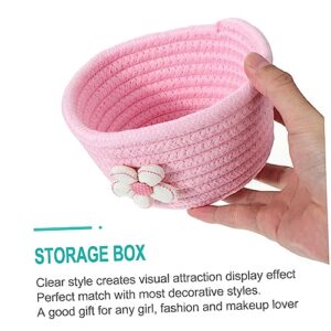 Alasum Storage Basket Nursery Storage Basket Candy Basket Kitchen Storage Basket Foldable Storage Bins Makeup Organizer Box Collapsible Baskets Round Cotton Basket Cotton Storage Basket