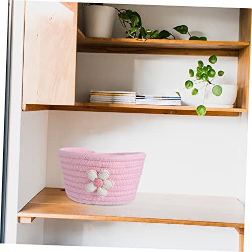 Alasum Storage Basket Nursery Storage Basket Candy Basket Kitchen Storage Basket Foldable Storage Bins Makeup Organizer Box Collapsible Baskets Round Cotton Basket Cotton Storage Basket