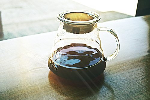 Hiware 600ml Coffee Server, Standard Glass Coffee Carafe, Coffee Pot, Clear