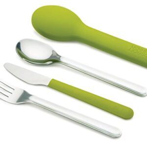 Joseph Joseph GoEat Compact Stainless-Steel Cutlery Set, Green