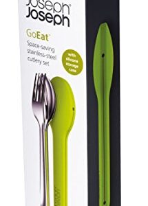 Joseph Joseph GoEat Compact Stainless-Steel Cutlery Set, Green