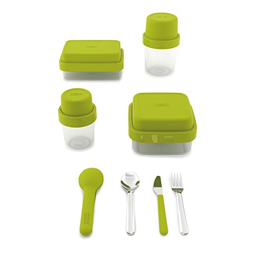 Joseph Joseph 81031 GoEat Compact 2-in-1 Lunch Box, Green