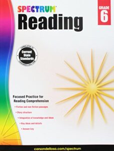 spectrum reading workbook grade 6