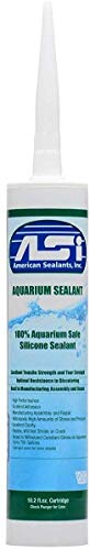 ASI Black Aquarium Silicone Sealant- 10.2 Oz Cartridge