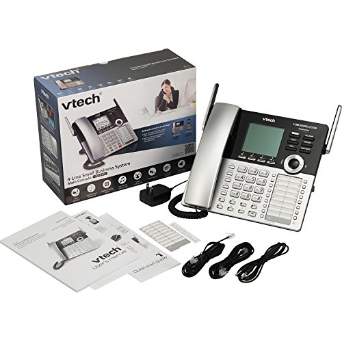 VTech CM18445 Main Console - DECT 6.0 4-Line Expandable Small Business Office Phone with Answering System