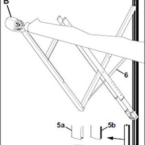 Carefree R001643BLK Awning Arm Assembly, 8 feet Length x 8 feet Extension , Black , Standard