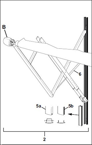 Carefree R001643BLK Awning Arm Assembly, 8 feet Length x 8 feet Extension , Black , Standard