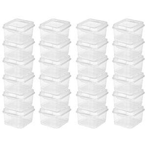 sterilite 18038612 flip top, clear, 12 count set of 2 (24 pack)