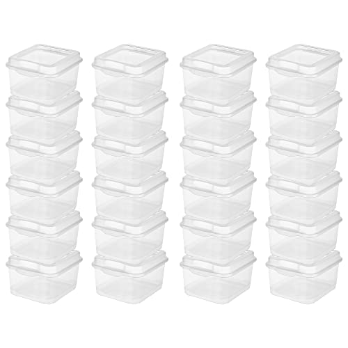 Sterilite 18038612 Flip Top, Clear, 12 count Set of 2 (24 Pack)