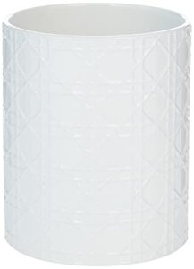 kassatex arn-wb rattan wastebin, white