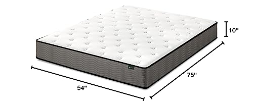 ZINUS 10 Inch Support Plus Pocket Spring Hybrid Mattress / Extra Firm Feel / Heavier Coils for Durable Support / Pocket Innersprings for Motion Isolation / Mattress-in-a-Box, Full