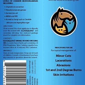 Silverquine Pet Wound & Itch Care | Dogs, Cats, Horses, Skin & Coat Care, Hydrogel Liquid Bandage, Healing on Cuts, Hot Spot, Burns, Skin Irritation, for Relief & Treatment, Vet Recommended 1.5OZ