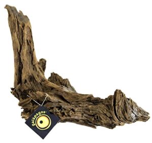 galápagos (05286) sinkable driftwood bed, natural, medium/large/14-16"
