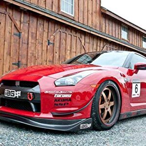 iJDMTOY Red Track Racing Style Tow Hook Ring Compatible with Nissan 370Z GT-R Juke Infiniti G37 Q50 Q60 QX60 QX70 etc, Made of Lightweight Aluminum